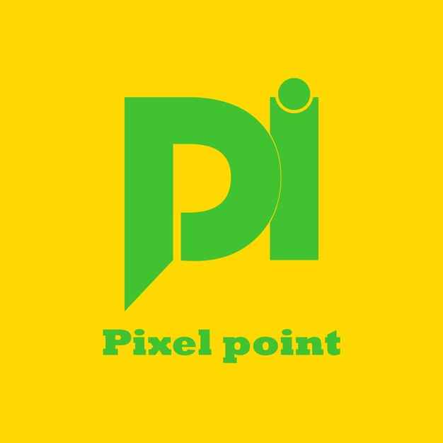 Plik wektorowy wektor projektowania logo litery pi
