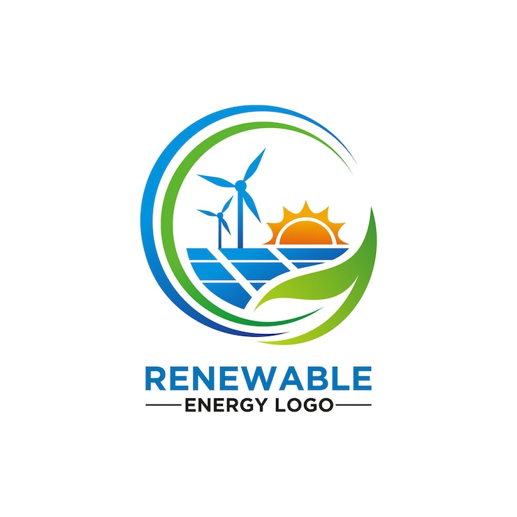 Wektor projektu logo energii odnawialnej