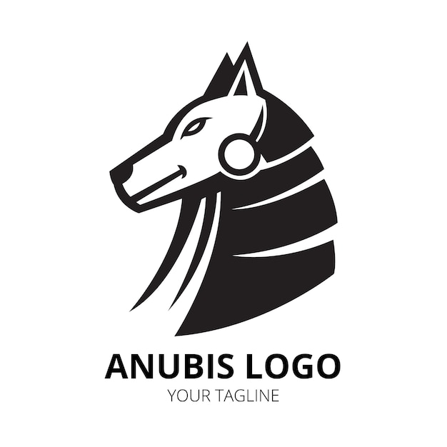 Wektor Projektu Logo Maskotki Anubis