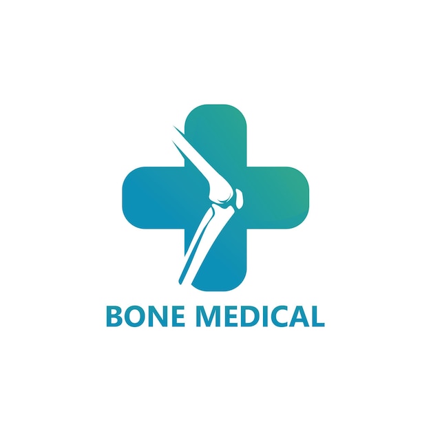 Wektor Projektu Logo Medycznego Kości