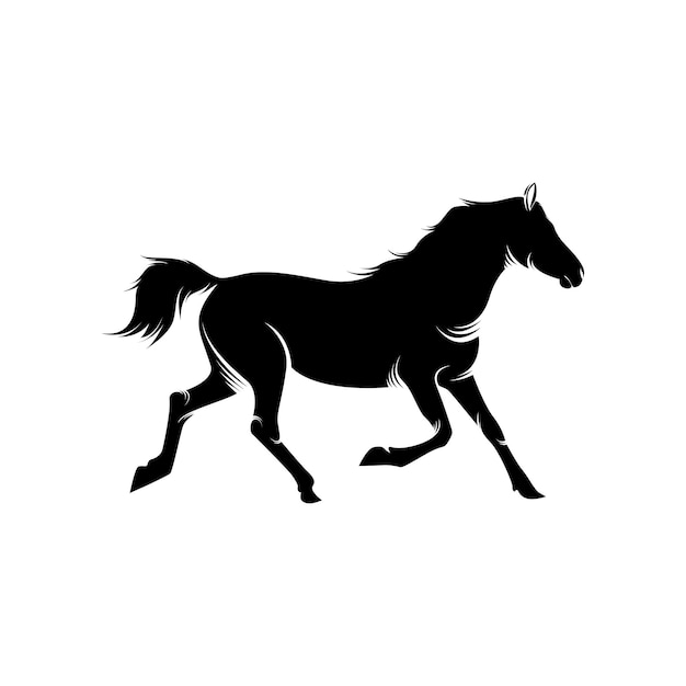 Wektor Projektu Szablonu Logo Konia