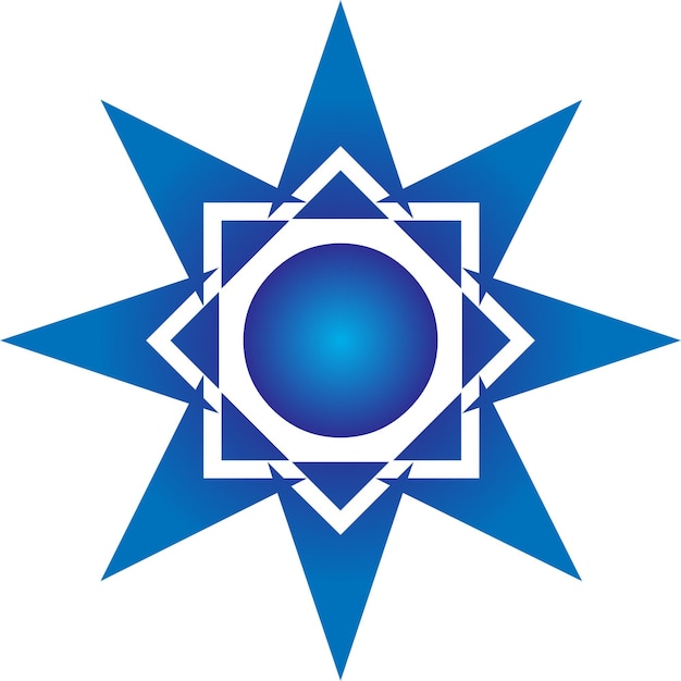 Wektor prostych geometrycznych logo kwiatów kukurydzianych