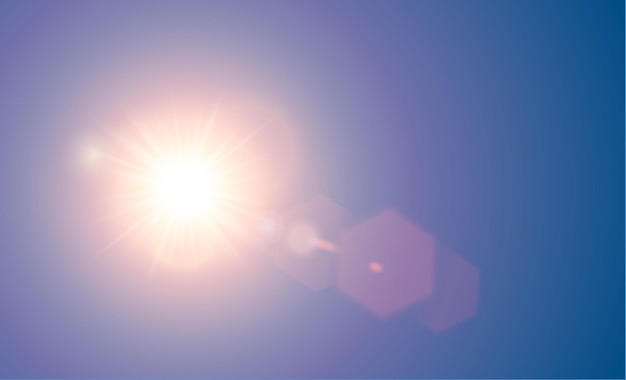 Plik wektorowy wektor przezroczysty jasny czerwony światło słoneczne specjalny efekt flary obiektywu z elementami sześciokątnymi