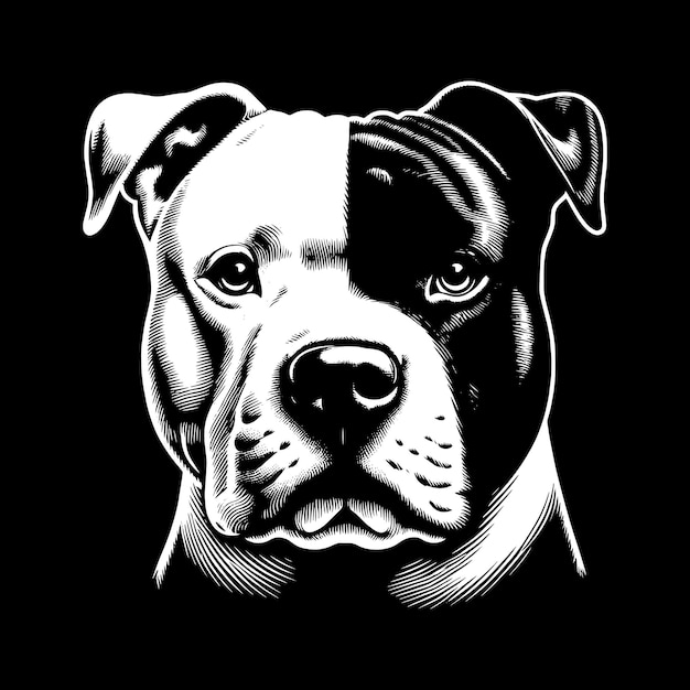 Wektor Psa American Pit Bull Terrier