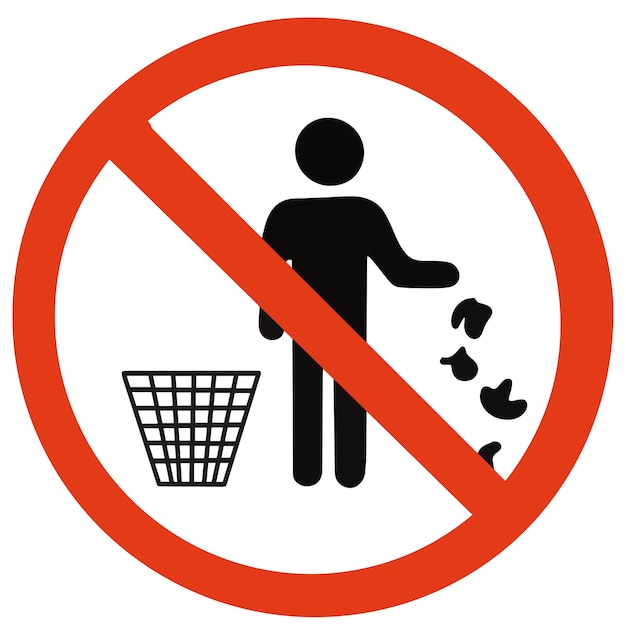 Plik wektorowy wektor rzuca śmieci na swoje miejsce ilustracja ikony