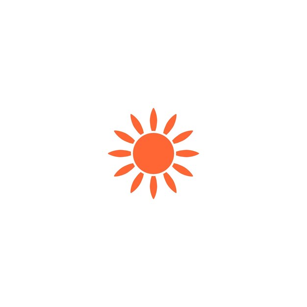 Wektor słoneczny element koloru pomarańczowego