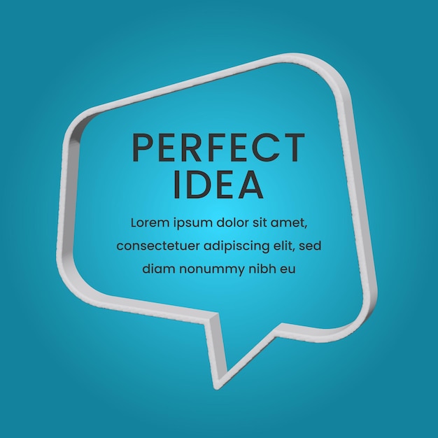 Wektor Social Media Perfect Idea Post Feed Template (Wektorowe media społecznościowe)