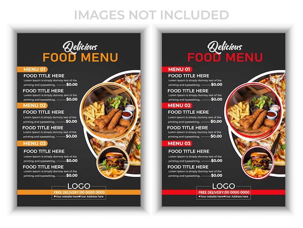 Wektor specjalny wzór plakatu restauracji z menu żywności