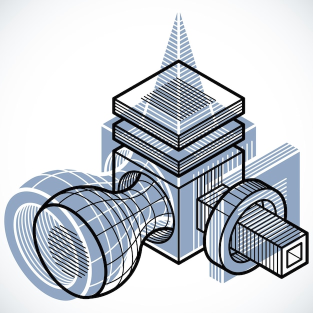 Plik wektorowy wektor streszczenie 3d kształt geometryczny, figura wielokąta.