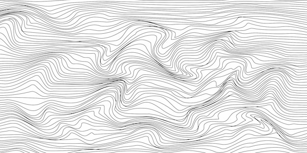Wektor Streszczenie Falisty Szablon Artystyczny Wave Stripe Vector Background