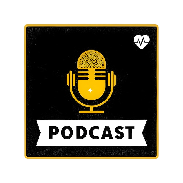 Wektor Światowy Podcast Dzień tła logo ikona