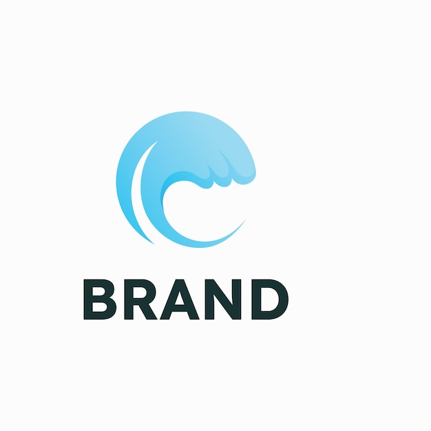 Wektor szablonu logo fali wodnej