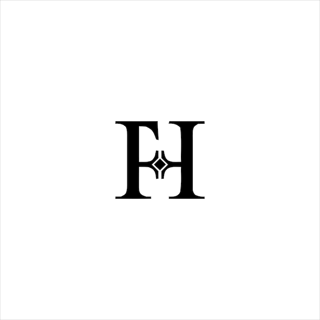 Wektor szablonu logo H Royal premium