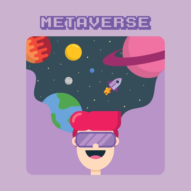 Wektor Tła Metaverse Idealny Do Szablonu Projektu Metaverse Itp