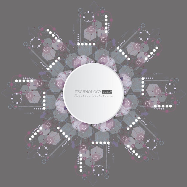 Plik wektorowy wektor tle streszczenie technologia koncepcja komunikacji eps 10