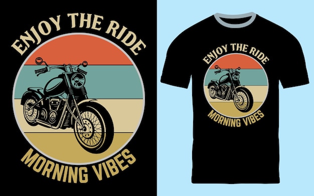 Wektor vintage motocyklowej koszulki Design