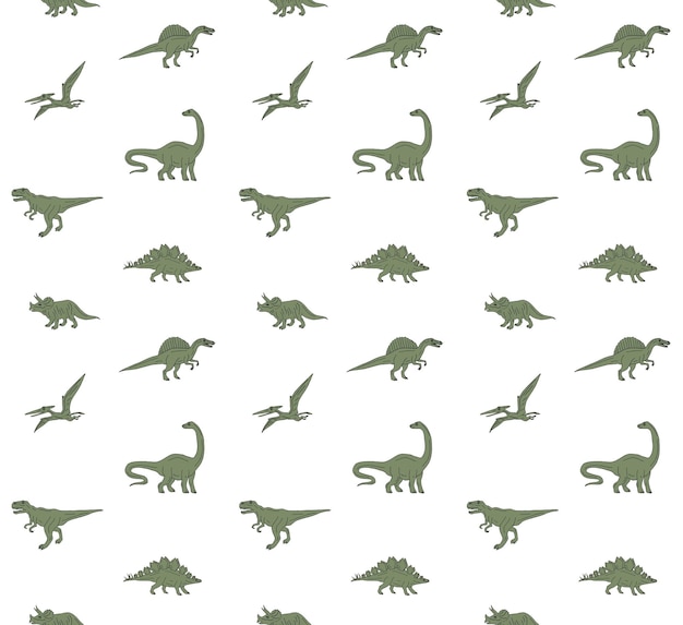 Wektor wzór dinozaura