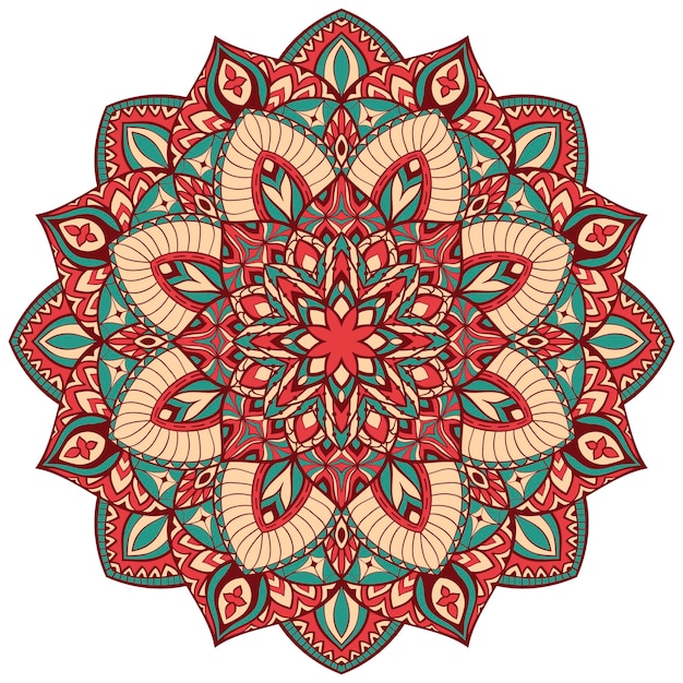 Plik wektorowy wektor wzór mandali okrągły orientalny wzór etniczny szablon dla każdej powierzchni