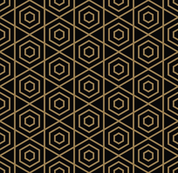 Wektor wzór Nowoczesna stylowa tekstura Powtarzające się płytki geometryczne z połówkami sześciokątów Współczesny projekt graficzny Modny hipster monochromatyczny nadruk