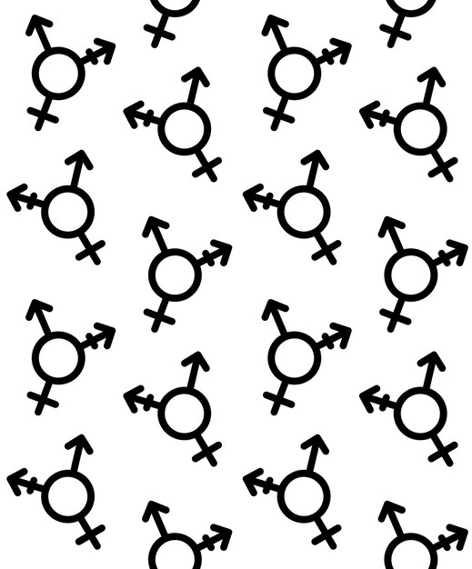 Wektor Wzór Symbolu Transseksualistów