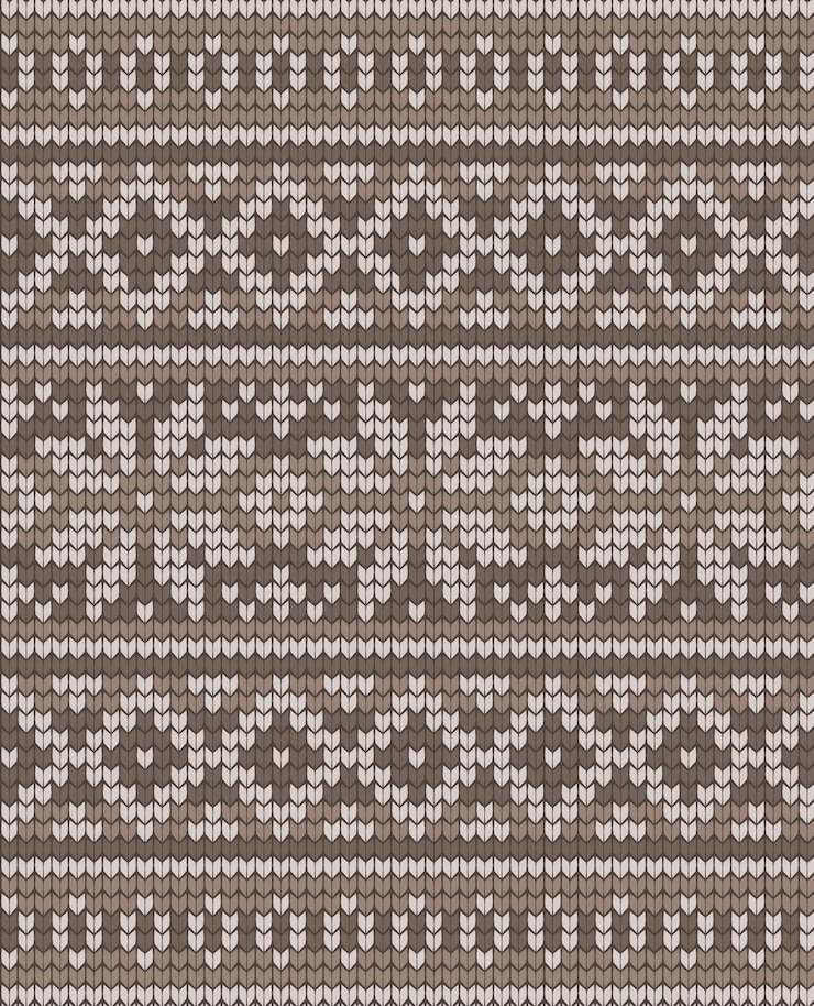 Wektor wektor z dzianiny wzór geometryczny. wełniany sweter z dzianiny.