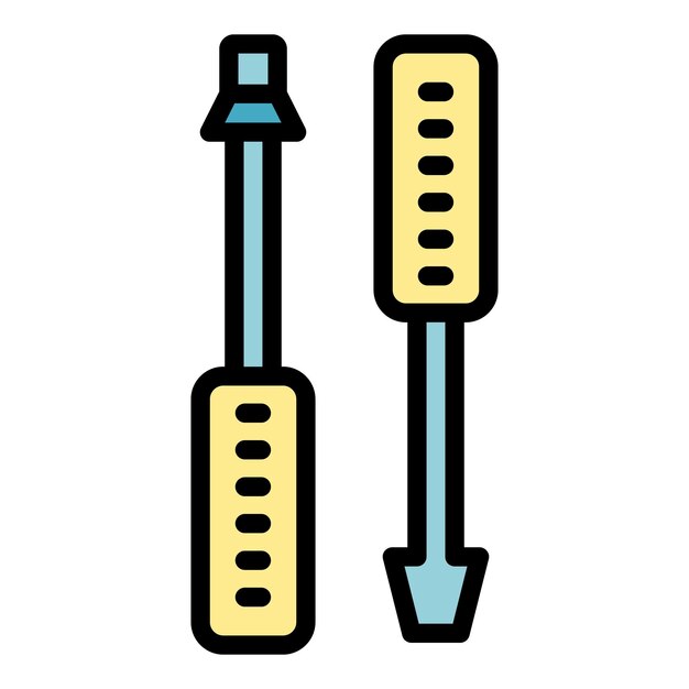 Plik wektorowy wektor zarys ikony śrubokręta naprawa domu wiertarka młotkowa kolor płaski