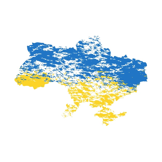 Plik wektorowy wektor zestaw map ukrainy, różne mapy konturu obrysu