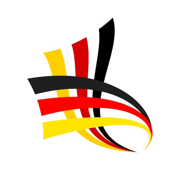 Plik wektorowy wektor znak streszczenie niemiecka flaga