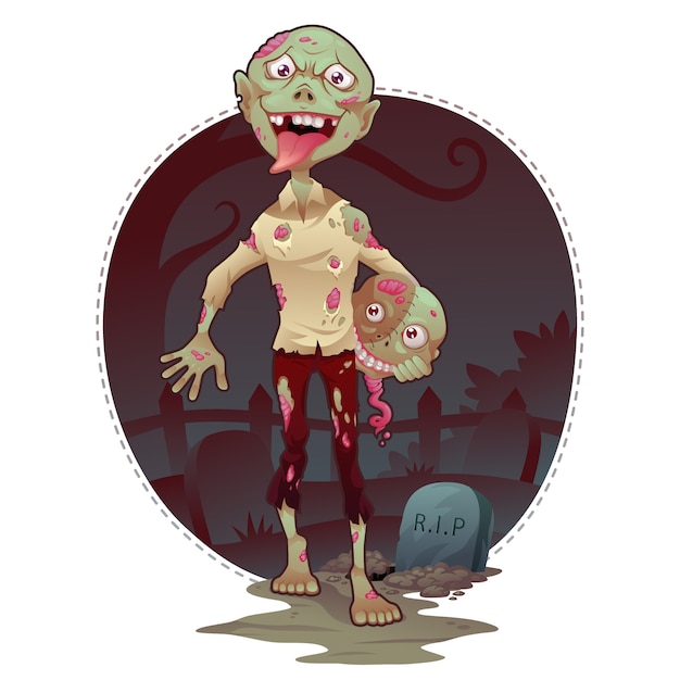 Plik wektorowy wektor zombie bro