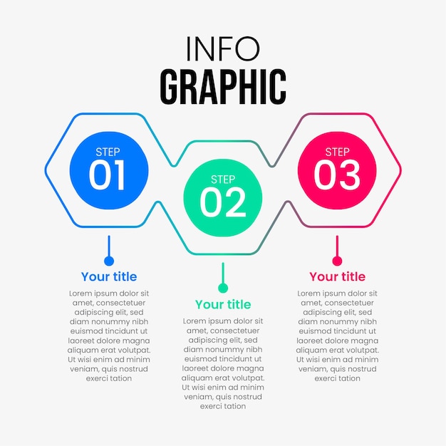 Wektorowa abstrakcyjna geometryczna nowoczesna infografika