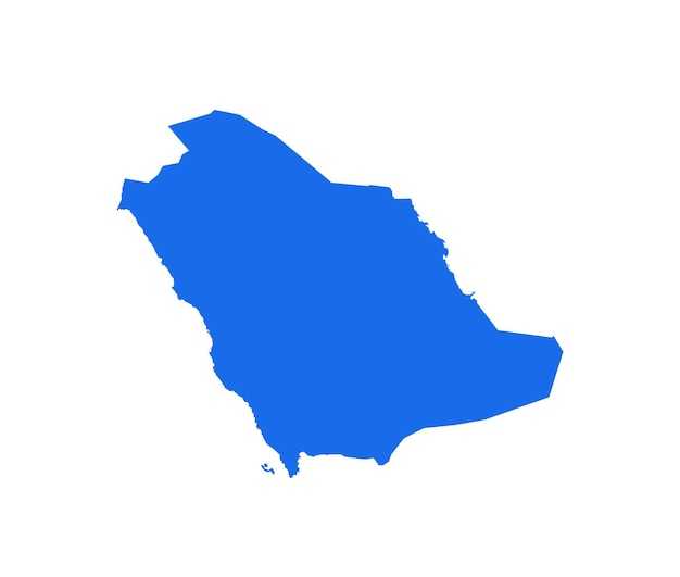 Wektorowa ikona mapy Arabii Saudyjskiej