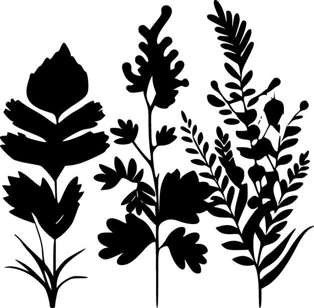 Plik wektorowy wektorowa ilustracja botanicznego minimalistycznego i płaskiego logo