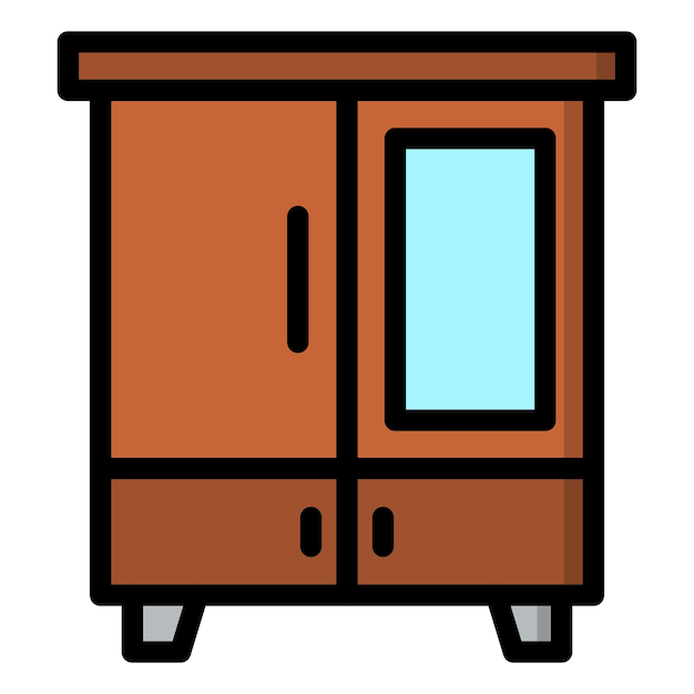 Wektorowa ilustracja ikony garderoby
