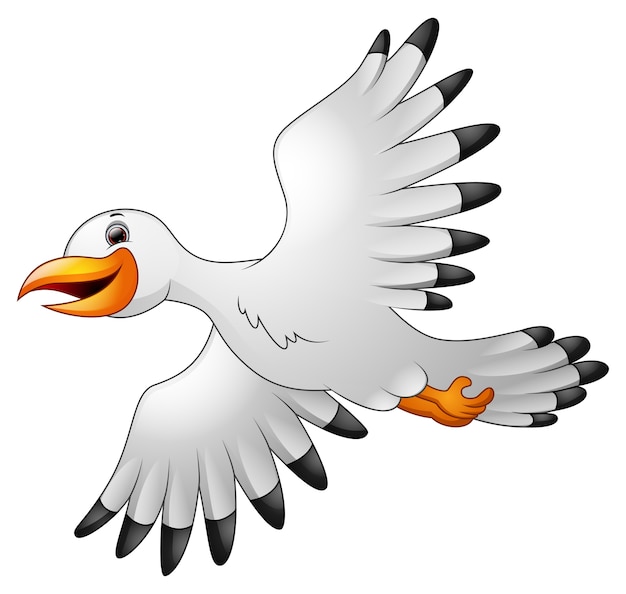 Plik wektorowy wektorowa ilustracja kreskówek seagulls latać