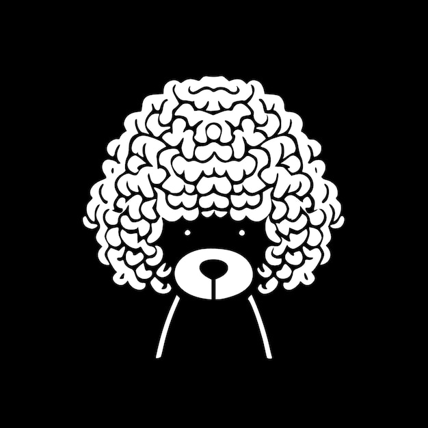 Plik wektorowy wektorowa ilustracja poodle minimalist i flat logo