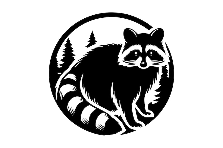 Wektor wektorowa ilustracja zwierząt o sylwetce szopka