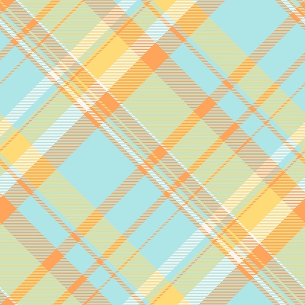 Wektorowa tekstura sypialni, plater, etniczność, tekstylne tło tartan, szczupły wzór tkaniny w jasnych i bursztynowych kolorach