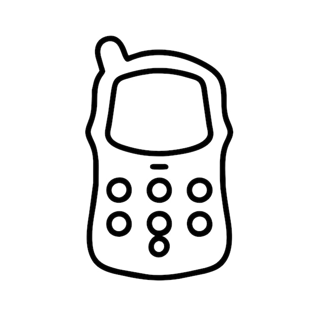 Wektorowe grafiki telefonów komórkowych ilustracja format pliku źródłowego EPS bezstratny projekt ikony skalowania