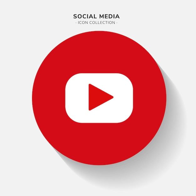 Wektorowe Ikony Mediów Społecznościowych Youtube