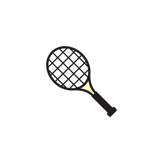 Plik wektorowy wektorowe szablony projektowania ikon rakiety tenisowej proste i nowoczesne