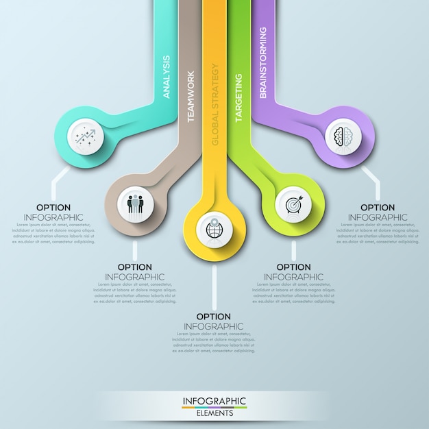 Wektorowi Elementy Dla Infographic. Szablon Do Diagramu