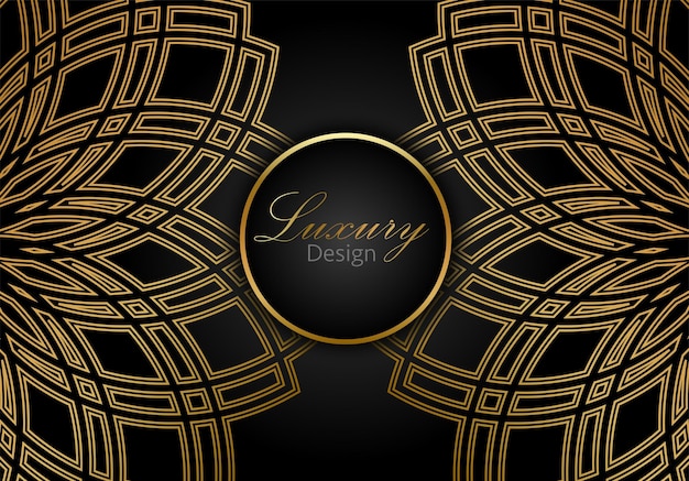 Wektorowy abstrakcjonistyczny geometryczny złoty tło. Ślub artystyczny, wzór strony, ornament geometryczny