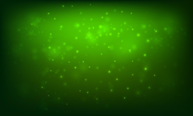 Wektorowy abstrakcyjny zielony bokeh światło błyszczy baner