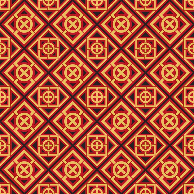 Wektorowy azjatycki wzór geometryczny
