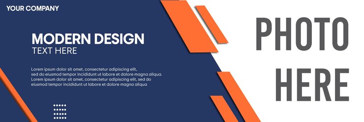 Wektor wektorowy banner nowoczesny projekt