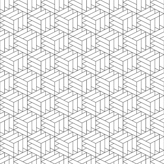 Wektorowy bezszwowy wzór ozdobny konstrukcja geometryczna abstrakcyjne modne tło tekstura siatki