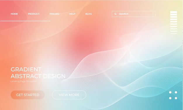 Wektorowy gradient tła inspirowany naturą