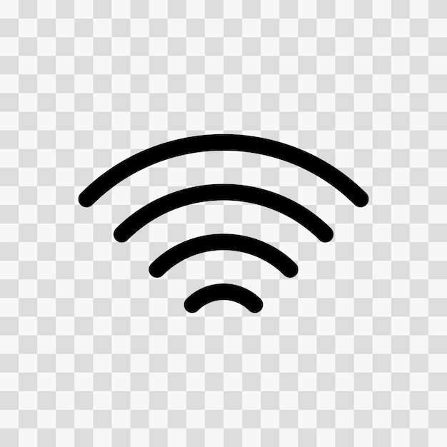 Wektorowy ikon Wi-Fi Internet bezpłatny Wi-Fi