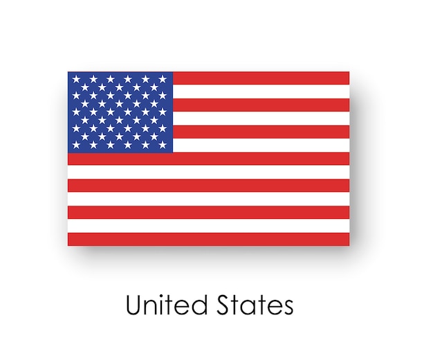Wektorowy odcinek flagi USA