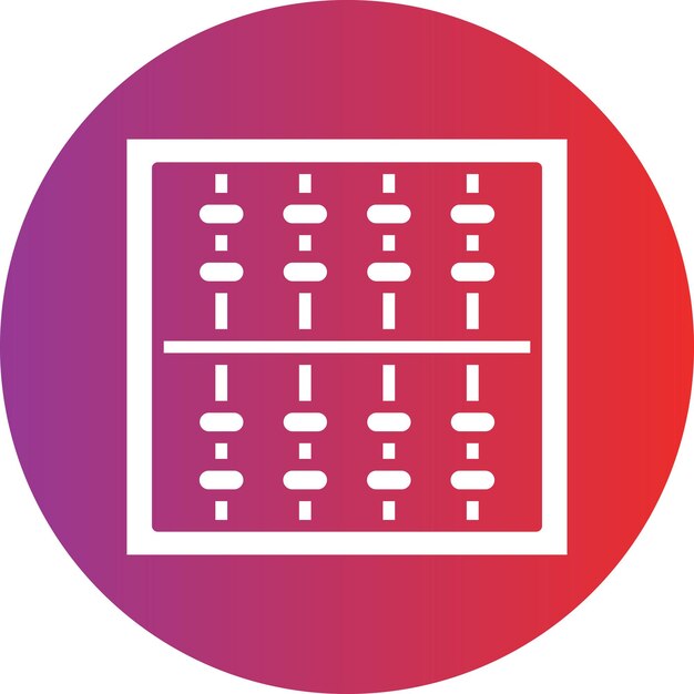 Wektorowy projekt Abacus Icon Style